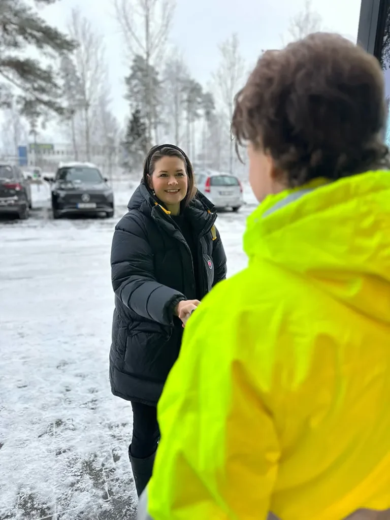 Jesper från Talent Agency tillsammans med en partner